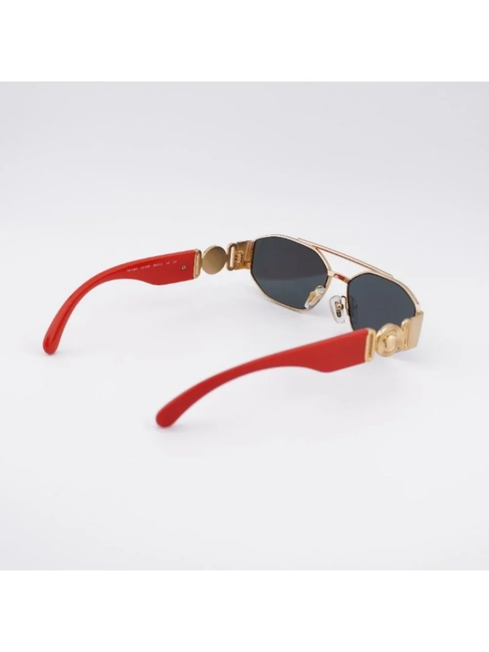 Versace Kids VK2003 151287 Sunglasses Gold Rectangle Frame, Dark Grey Lenses
